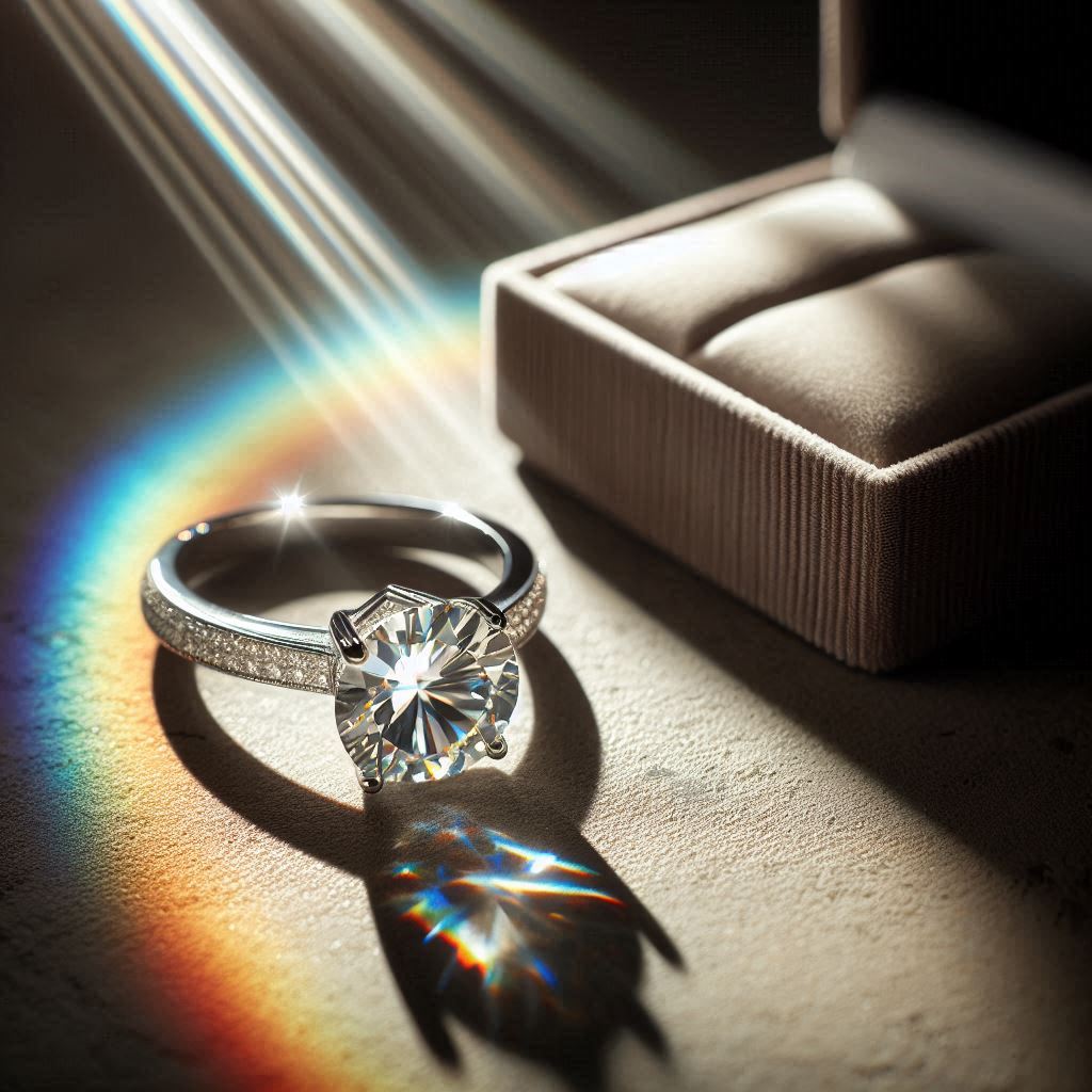 A stunning ring with a delicate design and sparkling stones. - En fantastisk ring med et delikat design og glitrende stener.