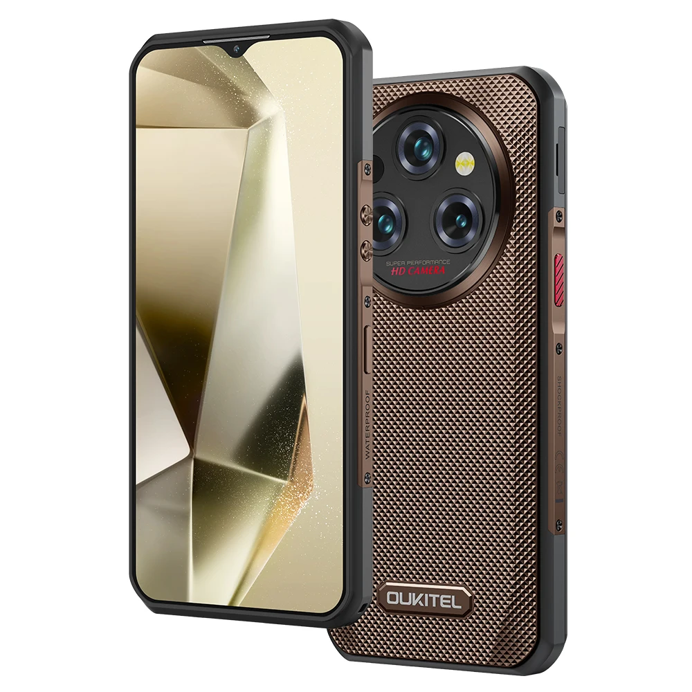 Rugged Smartphone - Oukitel WP35 5G - 6.6" 2.4K 11000 mAh 24GB+256GB Mobile Phone Android 14 64 MP NFC Cell Phone